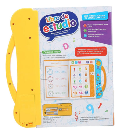 Libro de Estudio, libro electrónico educativo con sonidos. Aprende Inglés y Español Jugando + Marcador de Regalo